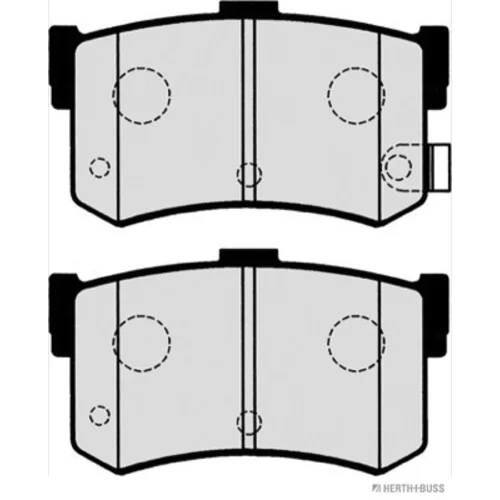 Sada brzdových platničiek kotúčovej brzdy HERTH+BUSS JAKOPARTS J3610502 - obr. 1