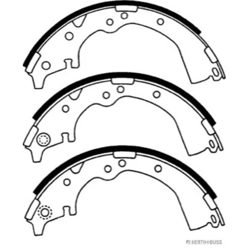 Sada brzdových čeľustí HERTH+BUSS JAKOPARTS J3502037 - obr. 1