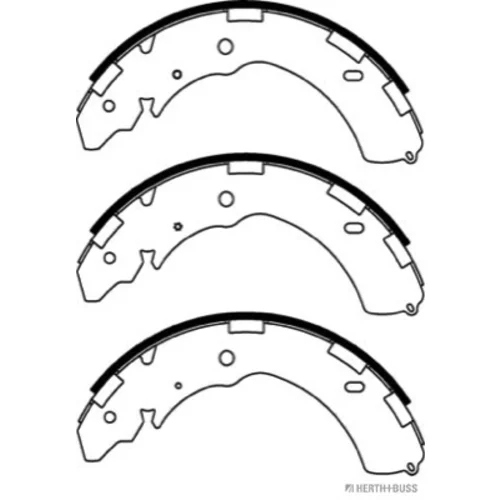 Sada brzdových čeľustí HERTH+BUSS JAKOPARTS J3505043 - obr. 1