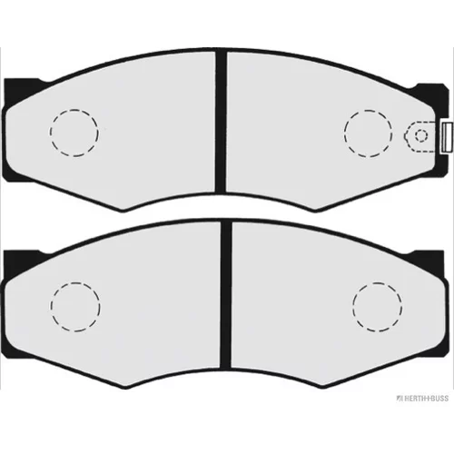 Sada brzdových platničiek kotúčovej brzdy HERTH+BUSS JAKOPARTS J3601033 - obr. 1