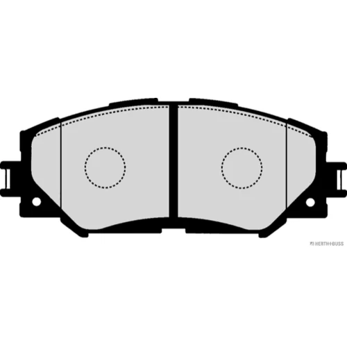 Sada brzdových platničiek kotúčovej brzdy HERTH+BUSS JAKOPARTS J3602125 - obr. 1