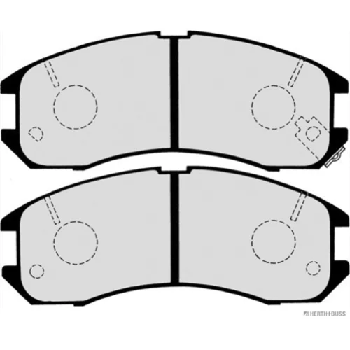 Sada brzdových platničiek kotúčovej brzdy HERTH+BUSS JAKOPARTS J3603031 - obr. 1