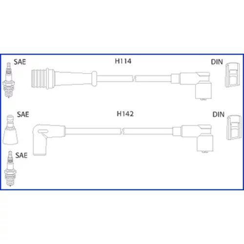 Sada zapaľovacích káblov HITACHI - HÜCO 134485
