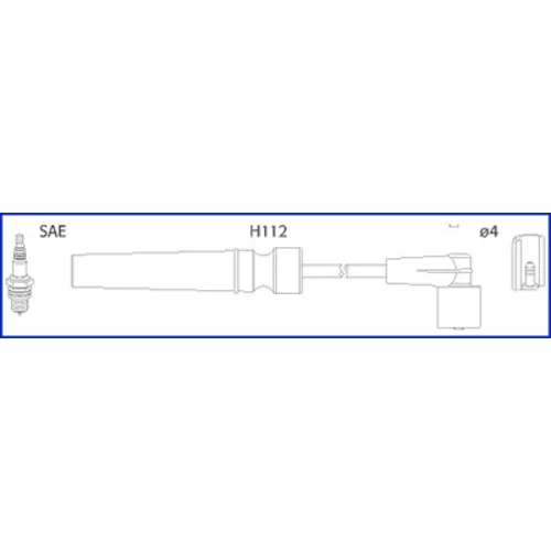 Sada zapaľovacích káblov HITACHI - HÜCO 134236