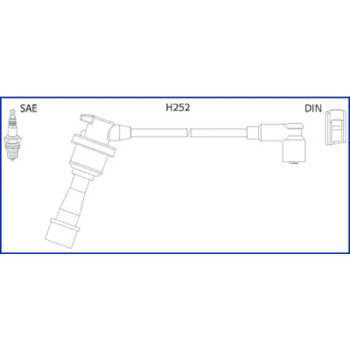 Sada zapaľovacích káblov HITACHI - HÜCO 134480