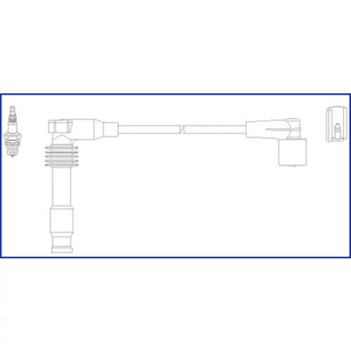 Sada zapaľovacích káblov HITACHI - HÜCO 134818