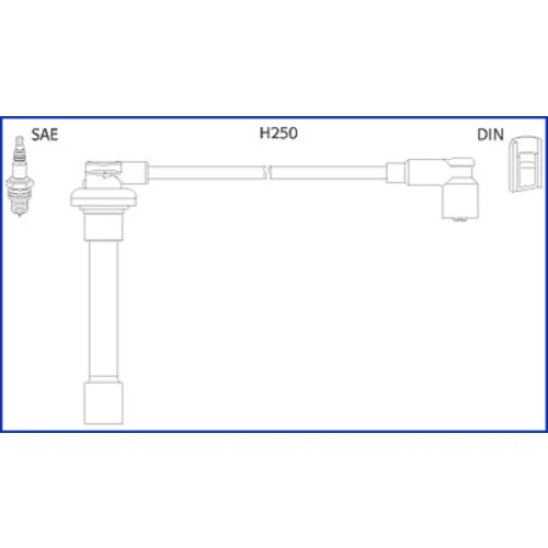 Sada zapaľovacích káblov HITACHI - HÜCO 134520