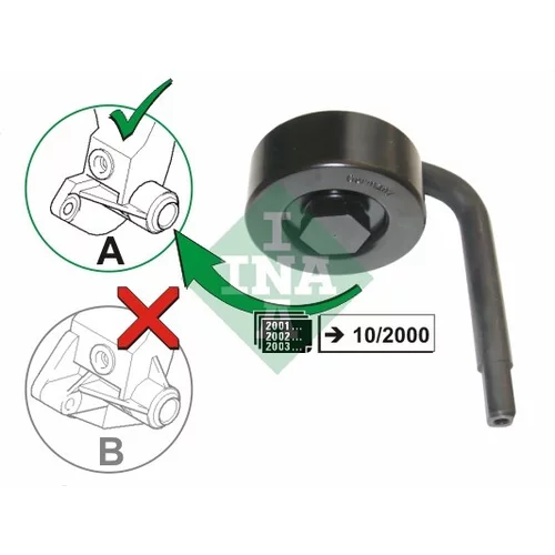 Napínacia kladka rebrovaného klinového remeňa INA 531 0789 10