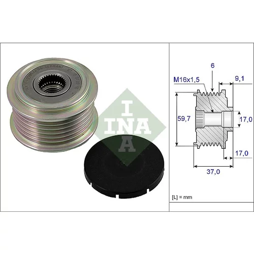 Voľnobežka alternátora INA 535 0017 10