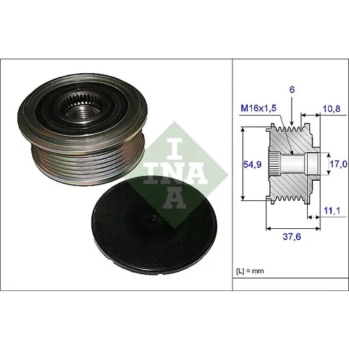 Voľnobežka alternátora INA 535 0123 10