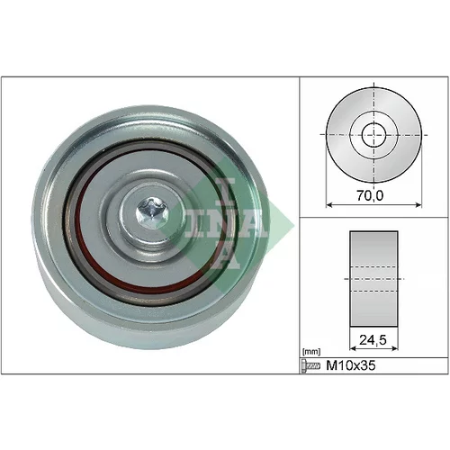 Vratná/vodiaca kladka rebrovaného klinového remeňa INA 532 0583 10