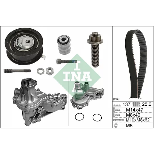 Vodné čerpadlo + sada ozubeného remeňa INA 530 0377 32