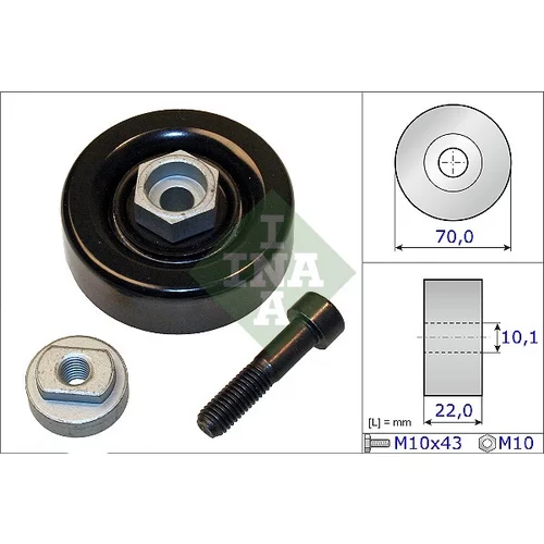 Napínacia kladka rebrovaného klinového remeňa INA 531 0864 10