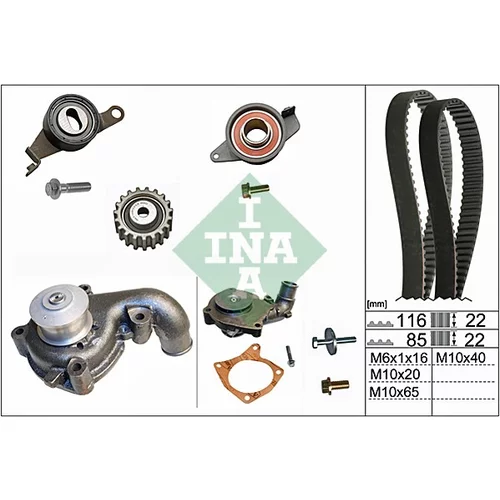 Vodné čerpadlo + sada ozubeného remeňa INA 530 0010 30
