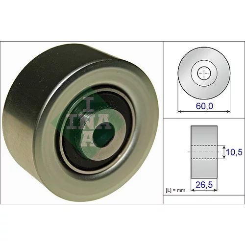 Vratná/vodiaca kladka rebrovaného klinového remeňa INA 532 0561 10