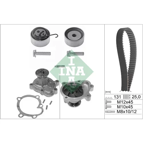 Vodné čerpadlo + sada ozubeného remeňa INA 530 0338 30
