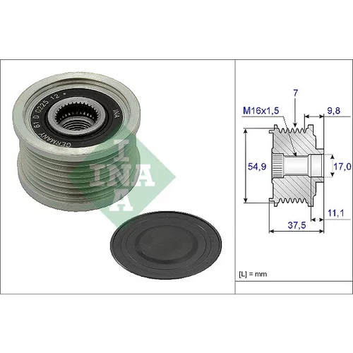Voľnobežka alternátora INA 535 0235 10