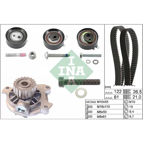Vodné čerpadlo + sada ozubeného remeňa INA 530 0484 30