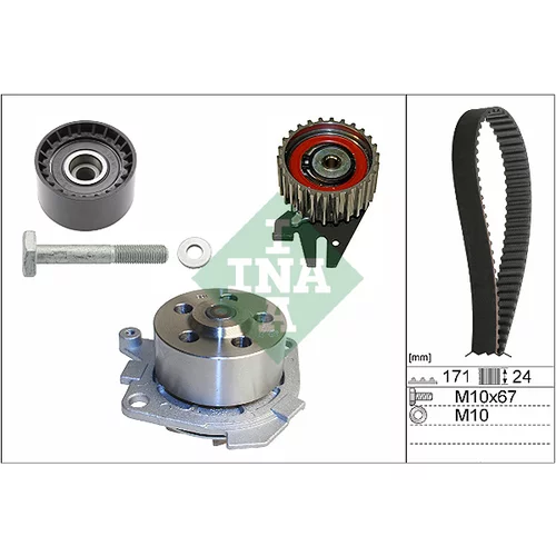 Vodné čerpadlo + sada ozubeného remeňa INA 530 0606 30