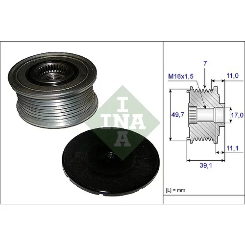 Voľnobežka alternátora INA 535 0084 10