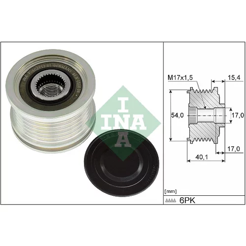 Voľnobežka alternátora INA 535 0317 10