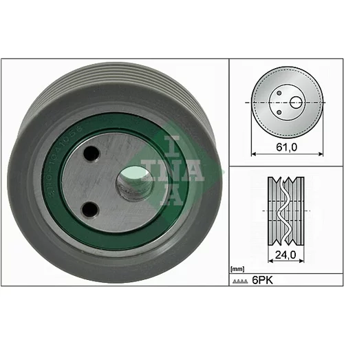 Napínacia kladka rebrovaného klinového remeňa INA 531 0910 10