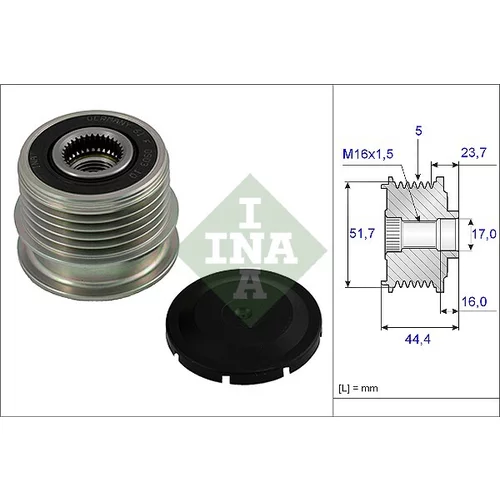Voľnobežka alternátora INA 535 0020 10