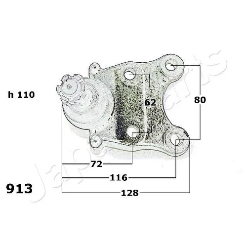 Zvislý/nosný čap JAPANPARTS BJ-913 - obr. 1