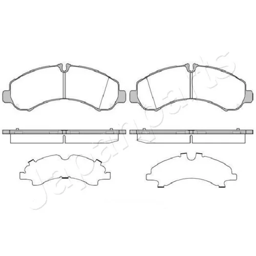 Sada brzdových platničiek kotúčovej brzdy JAPANPARTS PA-526AF - obr. 1