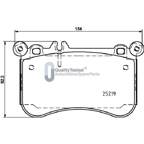 Sada brzdových platničiek kotúčovej brzdy JAPANPARTS PA0523JM - obr. 1