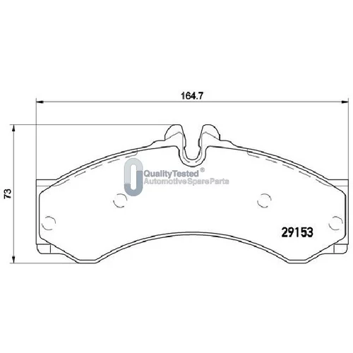 Sada brzdových platničiek kotúčovej brzdy JAPANPARTS PA0540JM - obr. 1