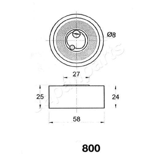 Napinák ozubeného remeňa BE-800 /Japanparts/ - obr. 1