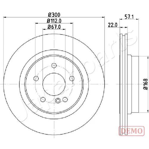 Brzdový kotúč JAPANPARTS DP-0510C