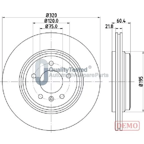 Brzdový kotúč JAPANPARTS DP0113JM