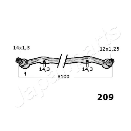 Spojovacia tyč riadenia JAPANPARTS CR-209 - obr. 1