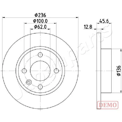 Brzdový kotúč JAPANPARTS DI-0946C