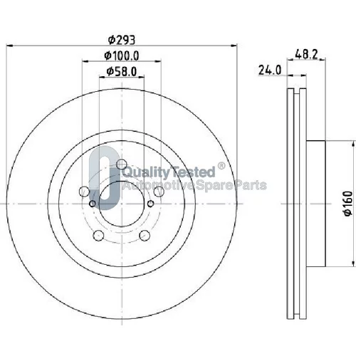 Brzdový kotúč JAPANPARTS DI715JM - obr. 1