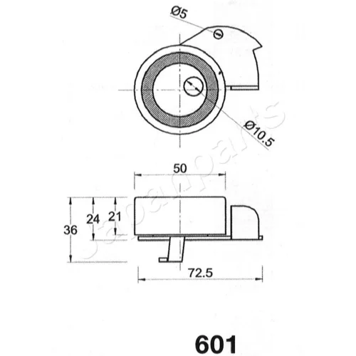 Napinák ozubeného remeňa JAPANPARTS BE-601 - obr. 1