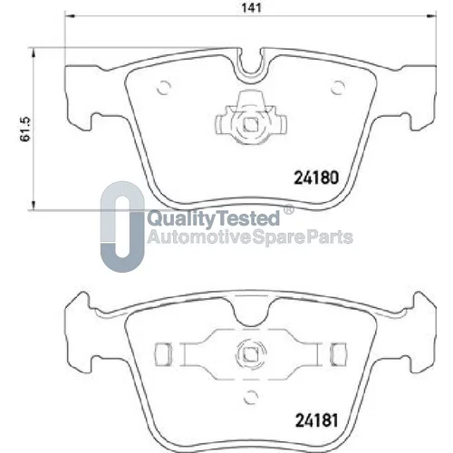 Sada brzdových platničiek kotúčovej brzdy JAPANPARTS PP0520JM - obr. 1