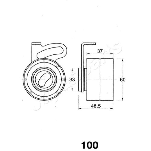 Napinák ozubeného remeňa JAPANPARTS BE-100 - obr. 1