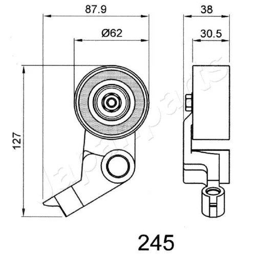 Napinák ozubeného remeňa JAPANPARTS BE-245 - obr. 1