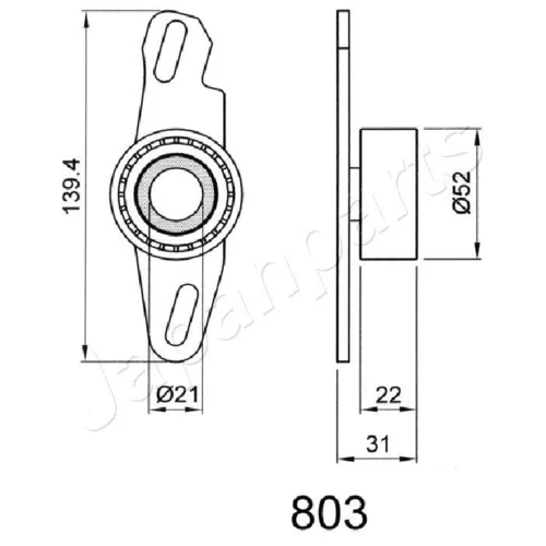 Napinák ozubeného remeňa JAPANPARTS BE-803 - obr. 1