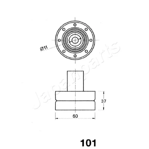 Napinák ozubeného remeňa JAPANPARTS BE-101 - obr. 1