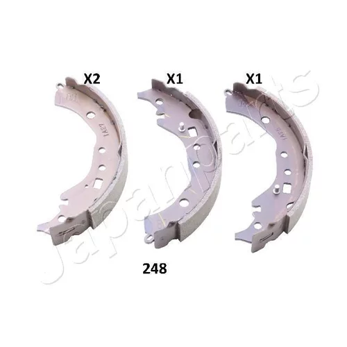 Sada brzdových čeľustí JAPANPARTS GF-248AF