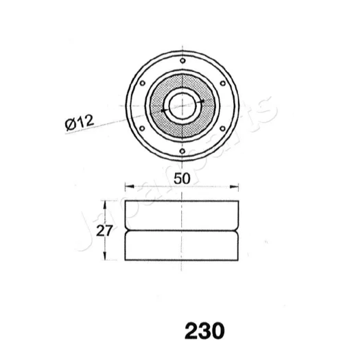 Napinák ozubeného remeňa JAPANPARTS BE-230 - obr. 1