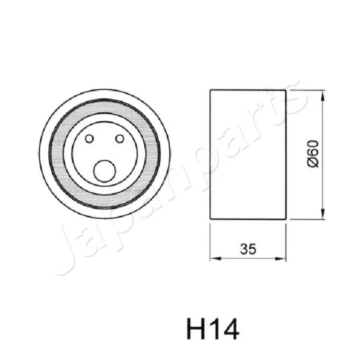 Napinák ozubeného remeňa JAPANPARTS BE-H14 - obr. 1