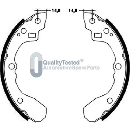 Sada brzdových čeľustí JAPANPARTS GF398JM