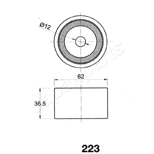 Napinák ozubeného remeňa JAPANPARTS BE-223 - obr. 1