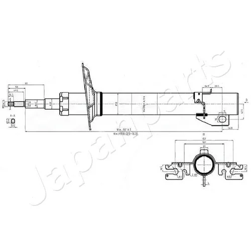 Tlmič pérovania JAPANPARTS MM-00552 - obr. 1