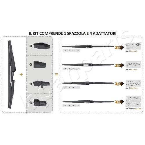 Stieracia lišta JAPANPARTS SS-X35R - obr. 1